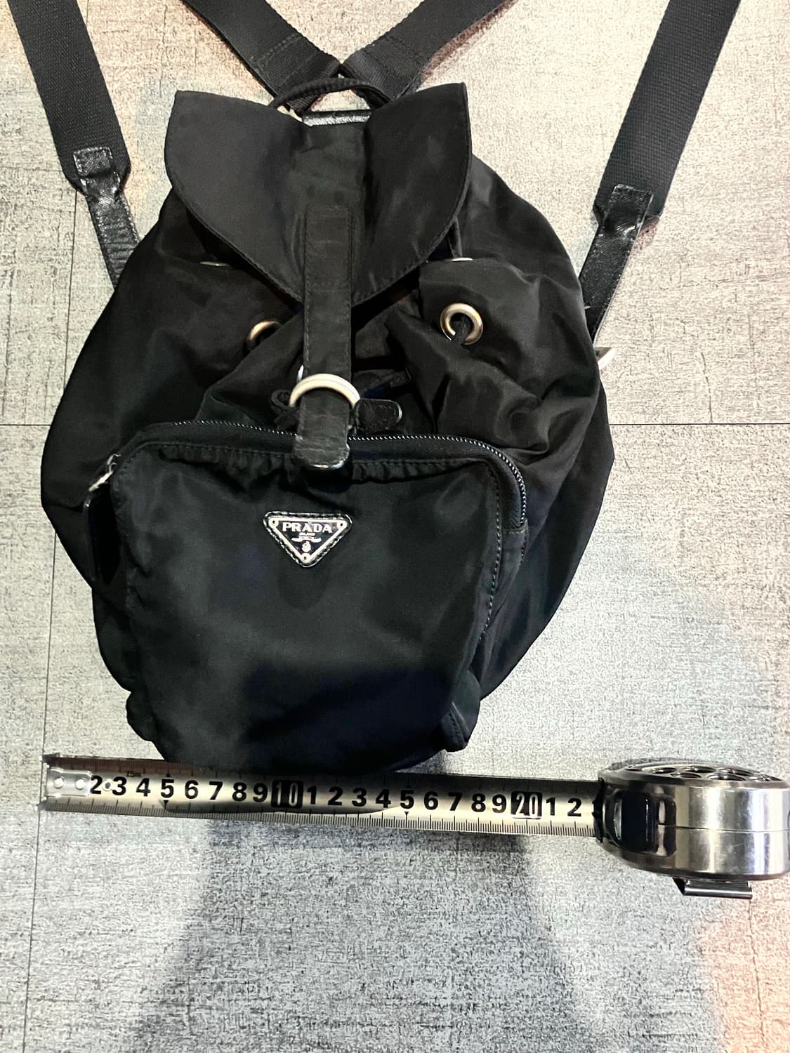 Prada 프라다 핀터깔 중앙로고 빈티지미니백팩 상품이미지2