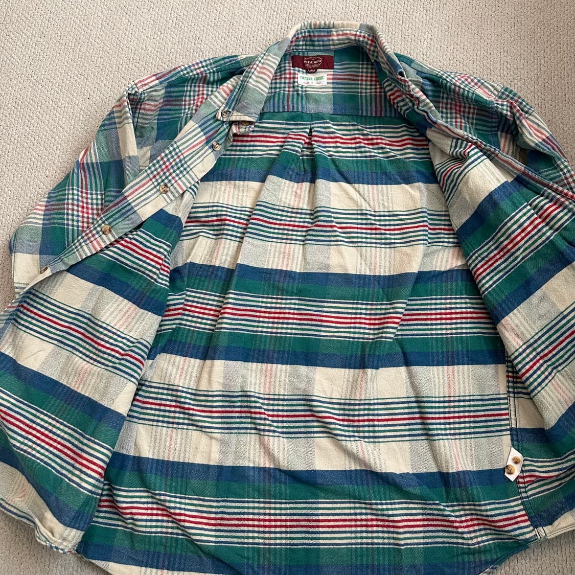 미츠미네 이탈리아 메이드 플란넬 셔츠 상품이미지6