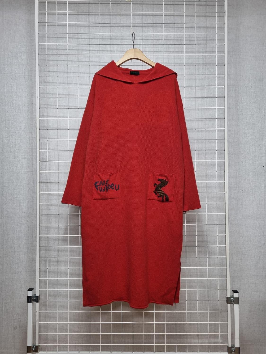 (택포) 베네통 후드 니트원피스 상품이미지1