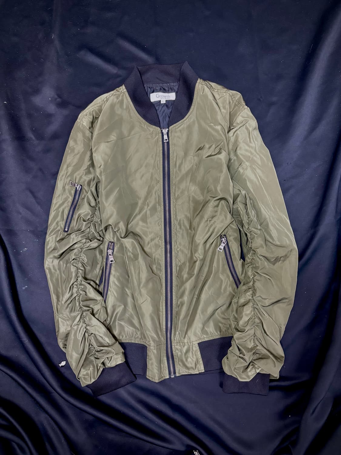 [IN THE ATTIC] Khaki shirring Detail Jac 상품이미지2