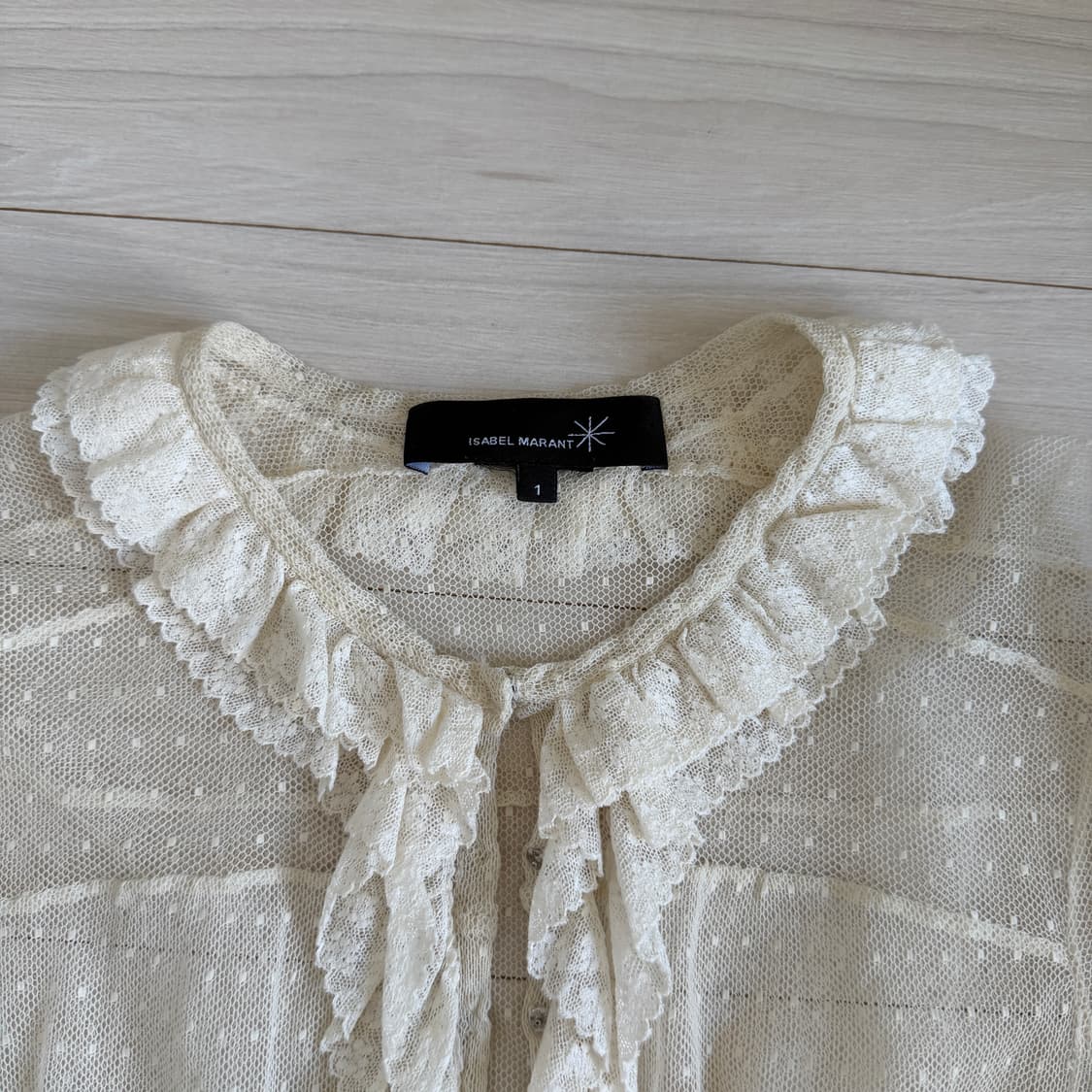 Isabel Marant 이자벨 마랑 도트 시스루 블라우스 상품이미지2