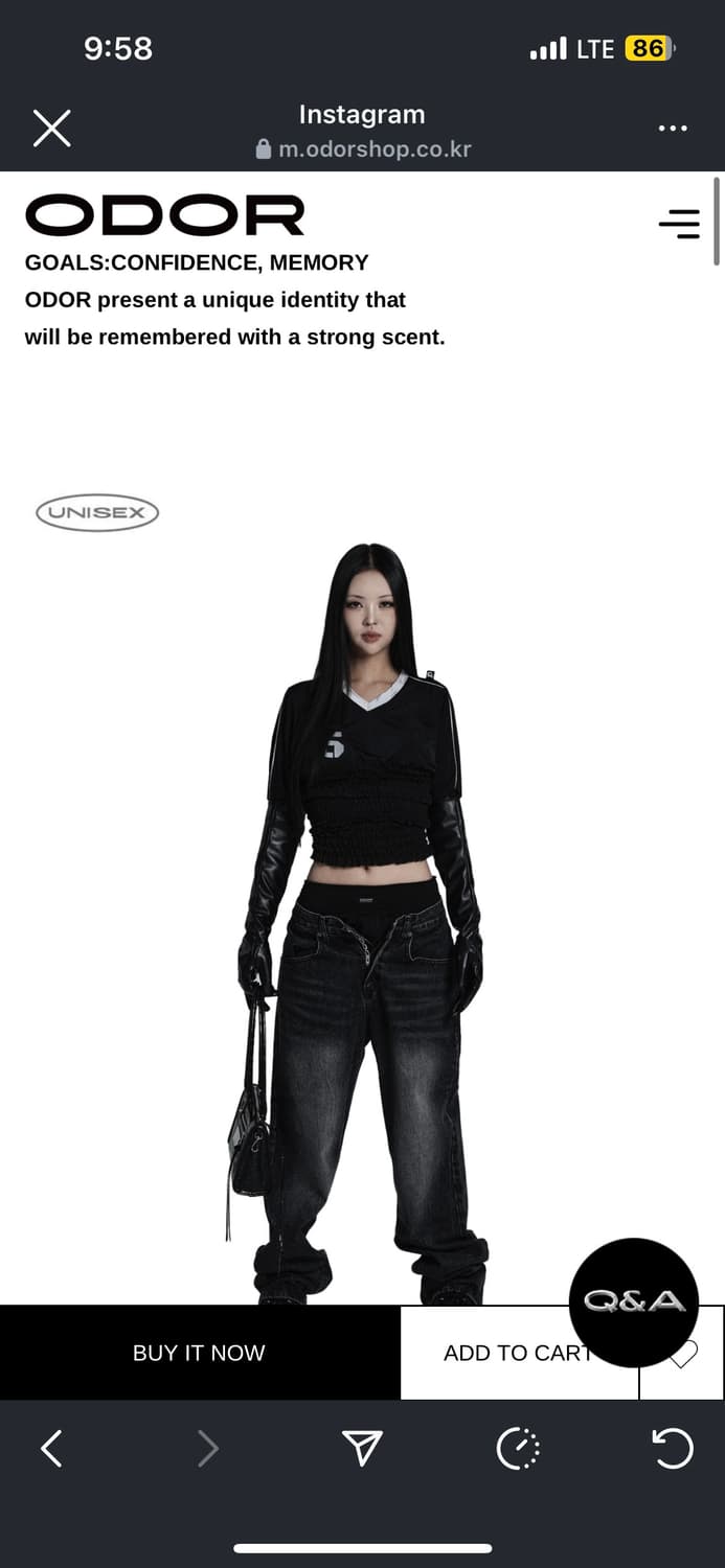 오도어 데님 팬츠 상품이미지1