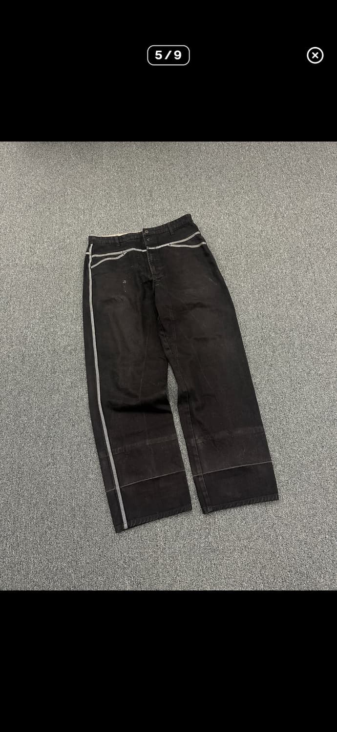 마리떼 프랑소와 저버 빈티지 와이드 블랙진 데님팬츠 상품이미지5