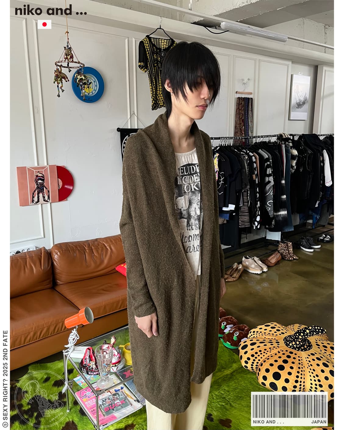 niko and . . . Mohair Knit Long Cardigan 상품이미지1