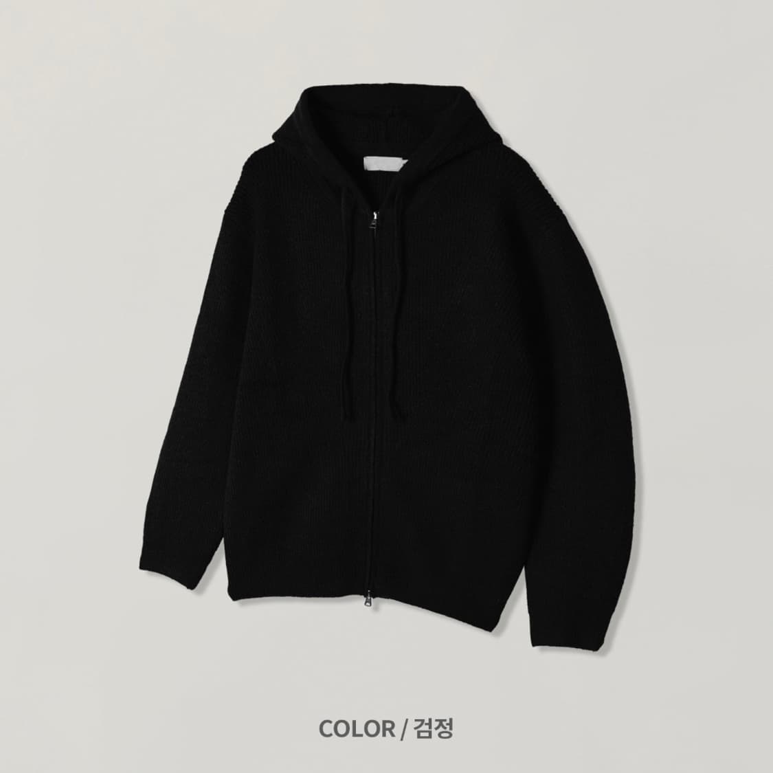 [M, L size] 니트 후드 집업 6 color 상품이미지5