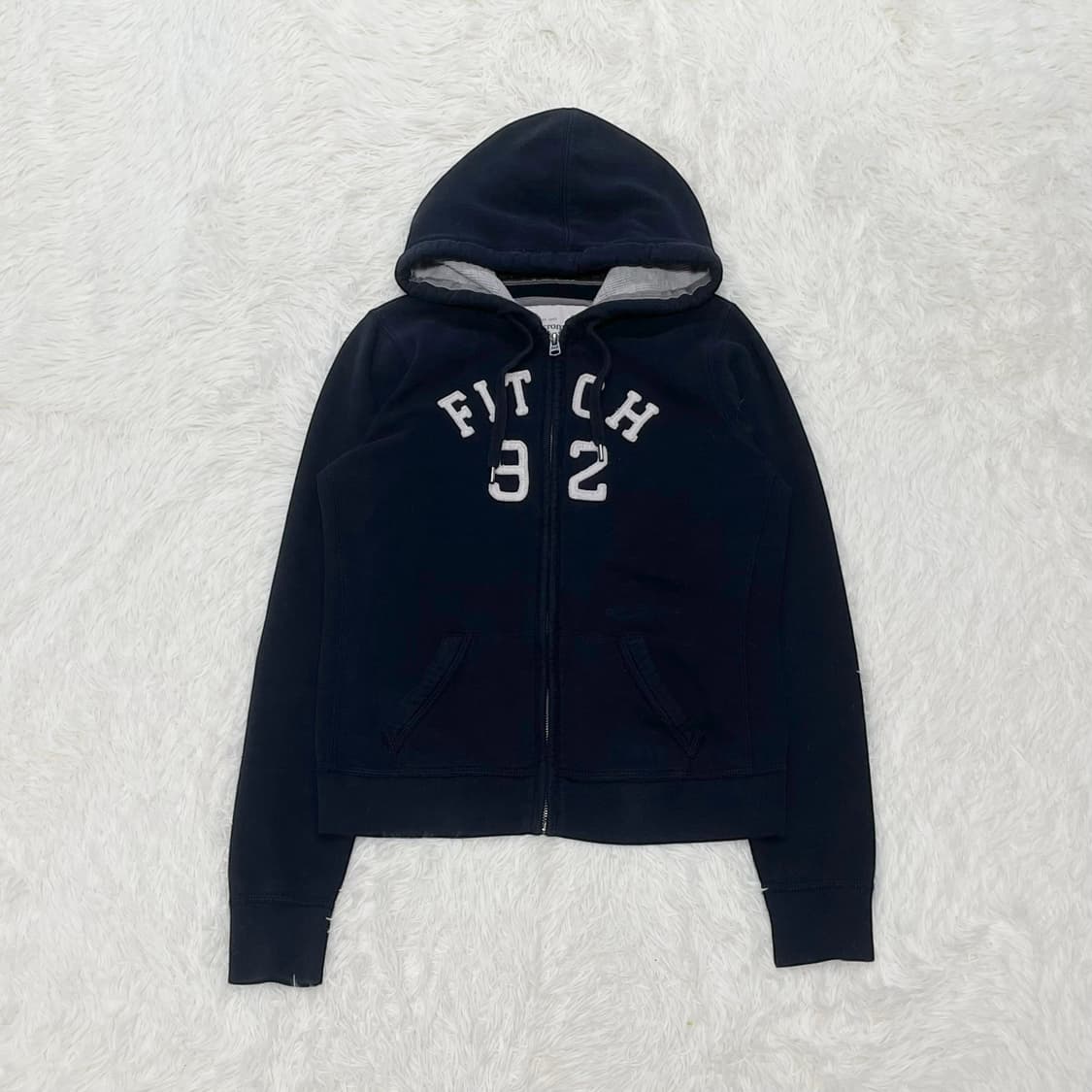 아베크롬비 피치 로고 후드집업 네이비 상품이미지2