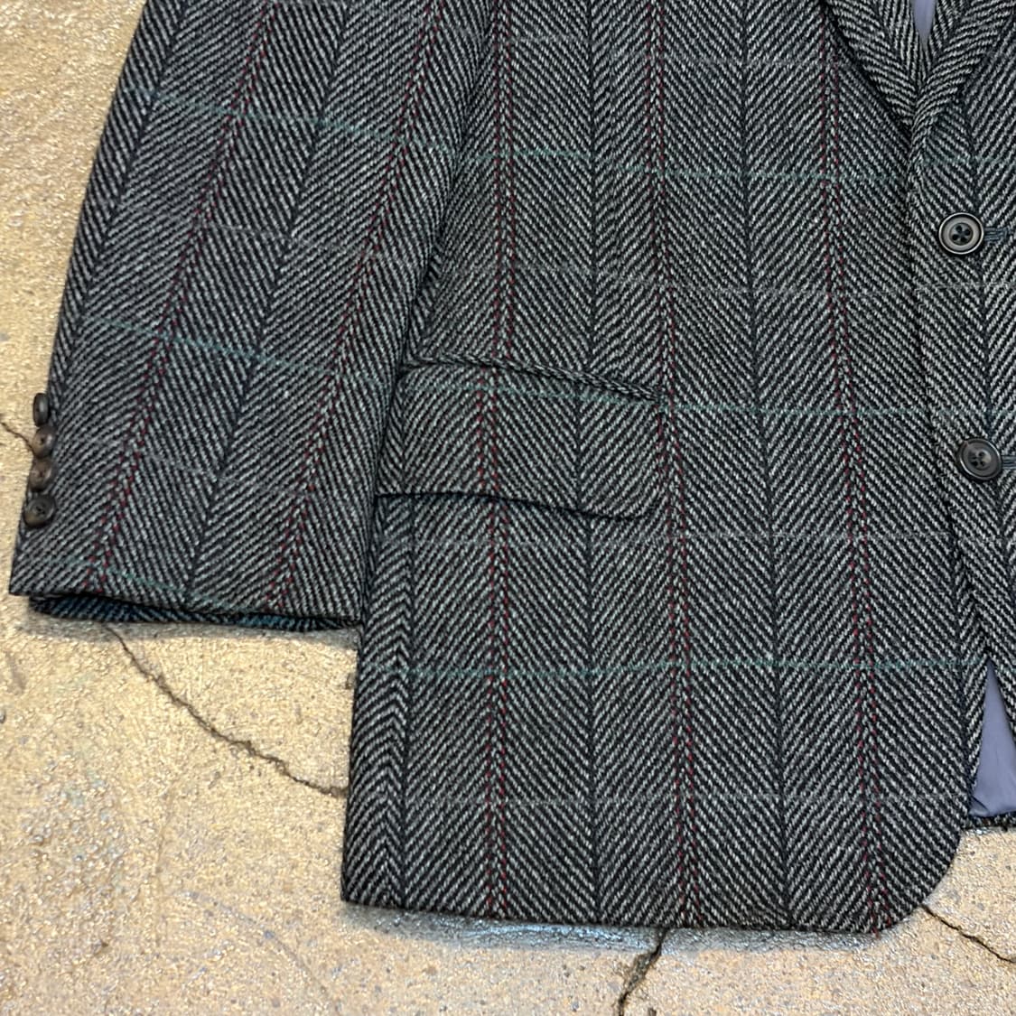 90s USA 폴로랄프로렌 정품 빈티지 울 블레이저 정장 마이 상품이미지4