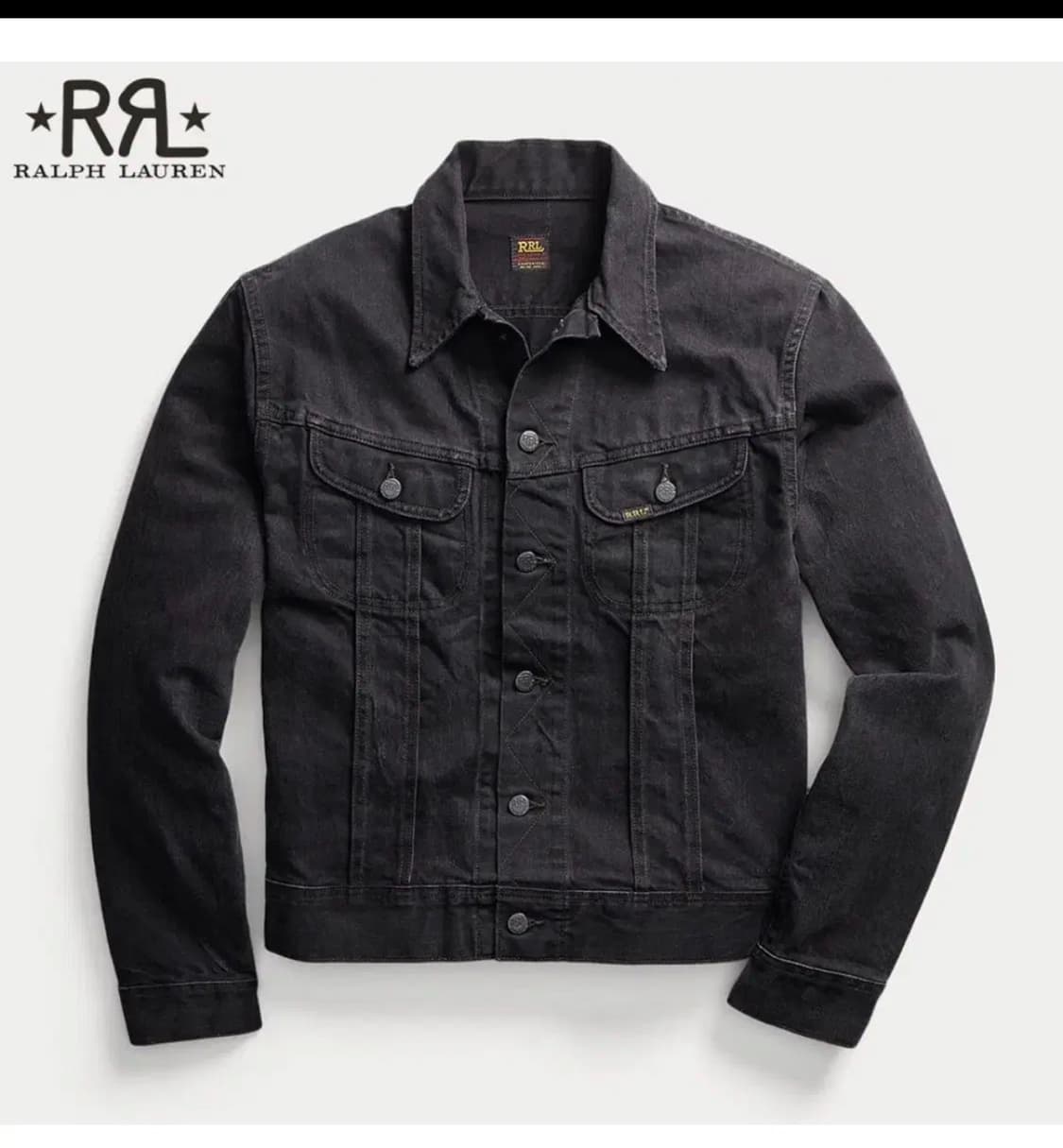 rrl 블랙 데님  트러커 자켓  lot271 상품이미지1
