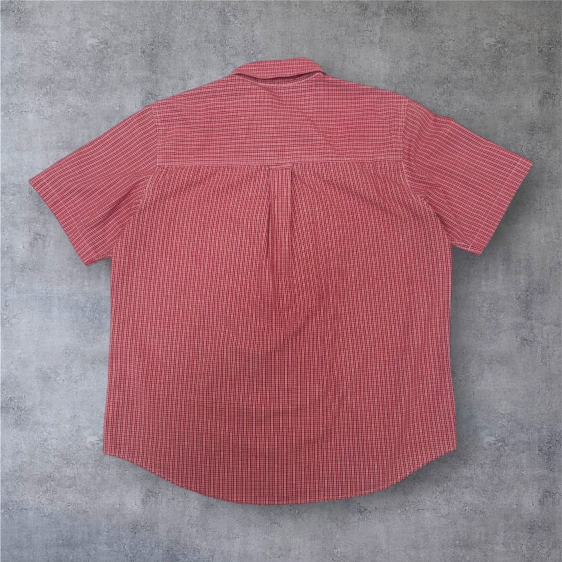 챕스 Chaps 레드 미니 체크 포켓 반팔 셔츠 L 상품이미지6