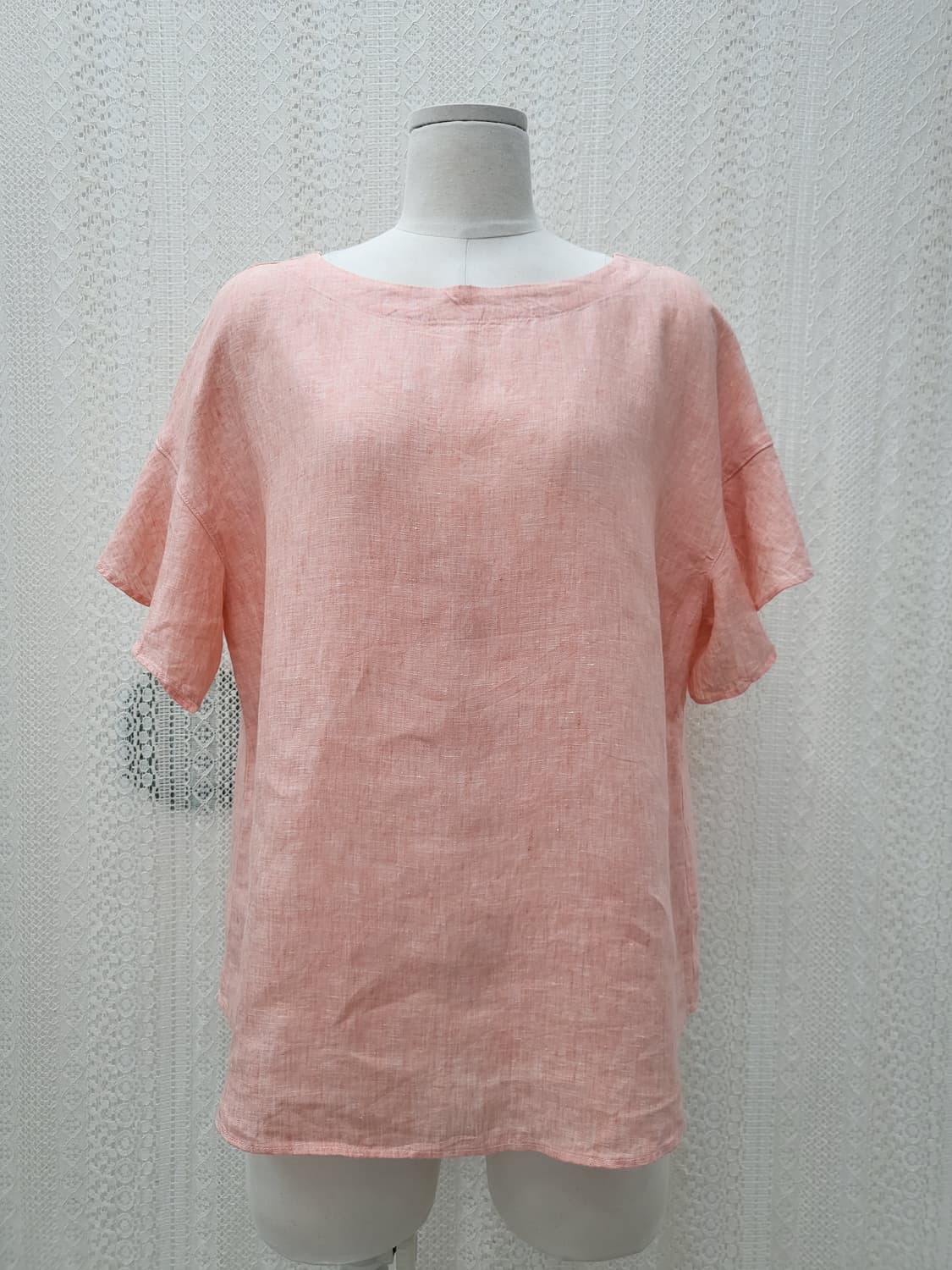 [F]JPN 피치 린넨100% 블라우스 상품이미지1