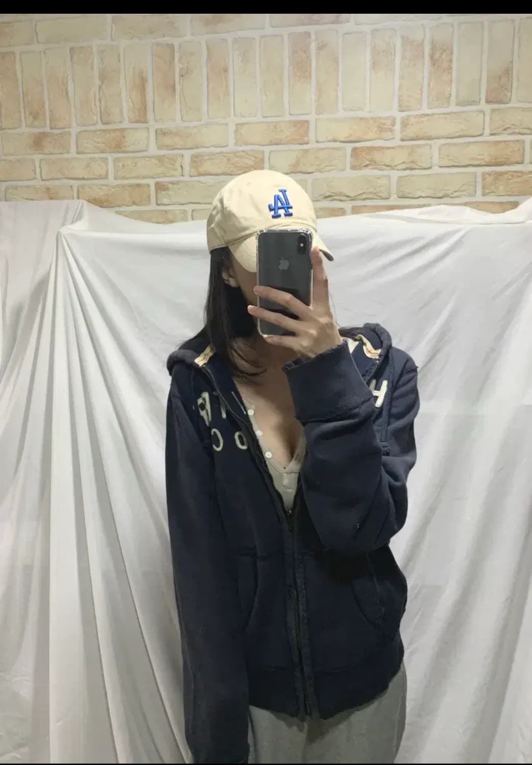 홀리스타후드집업,네이비,M 상품이미지6