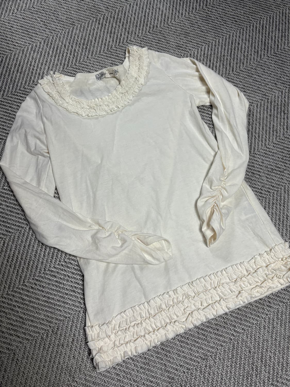 빈티지 프릴 티셔츠 상품이미지2