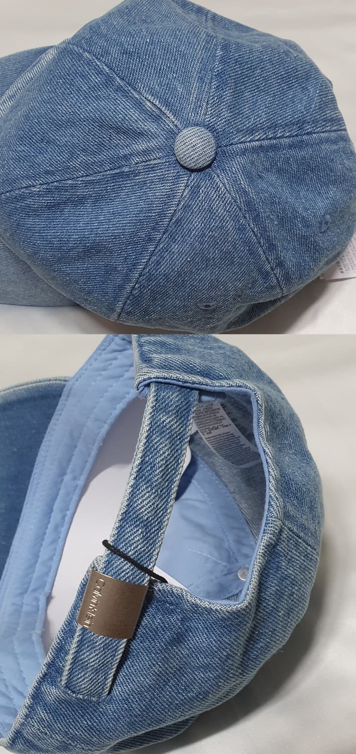 데님블루 CK 캘빈클라인 워싱 데님 볼캡 모자 상품이미지5