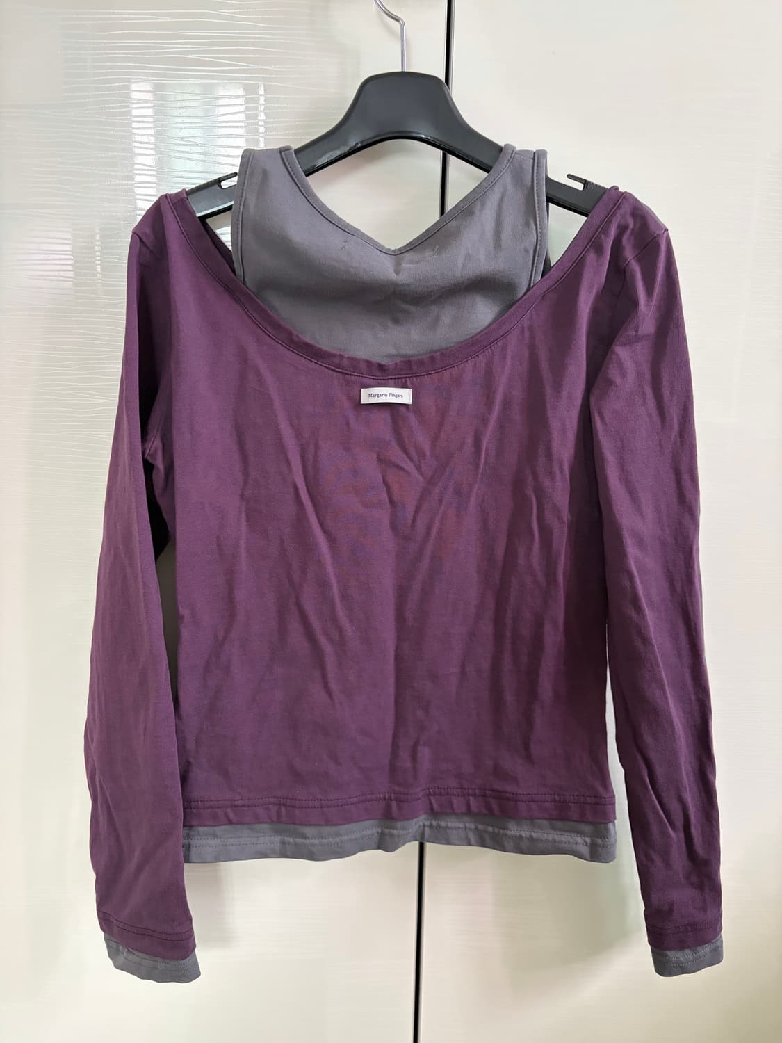 마가린핑거스 레이어드 컷아웃 티셔츠 오프숄더 상품이미지6