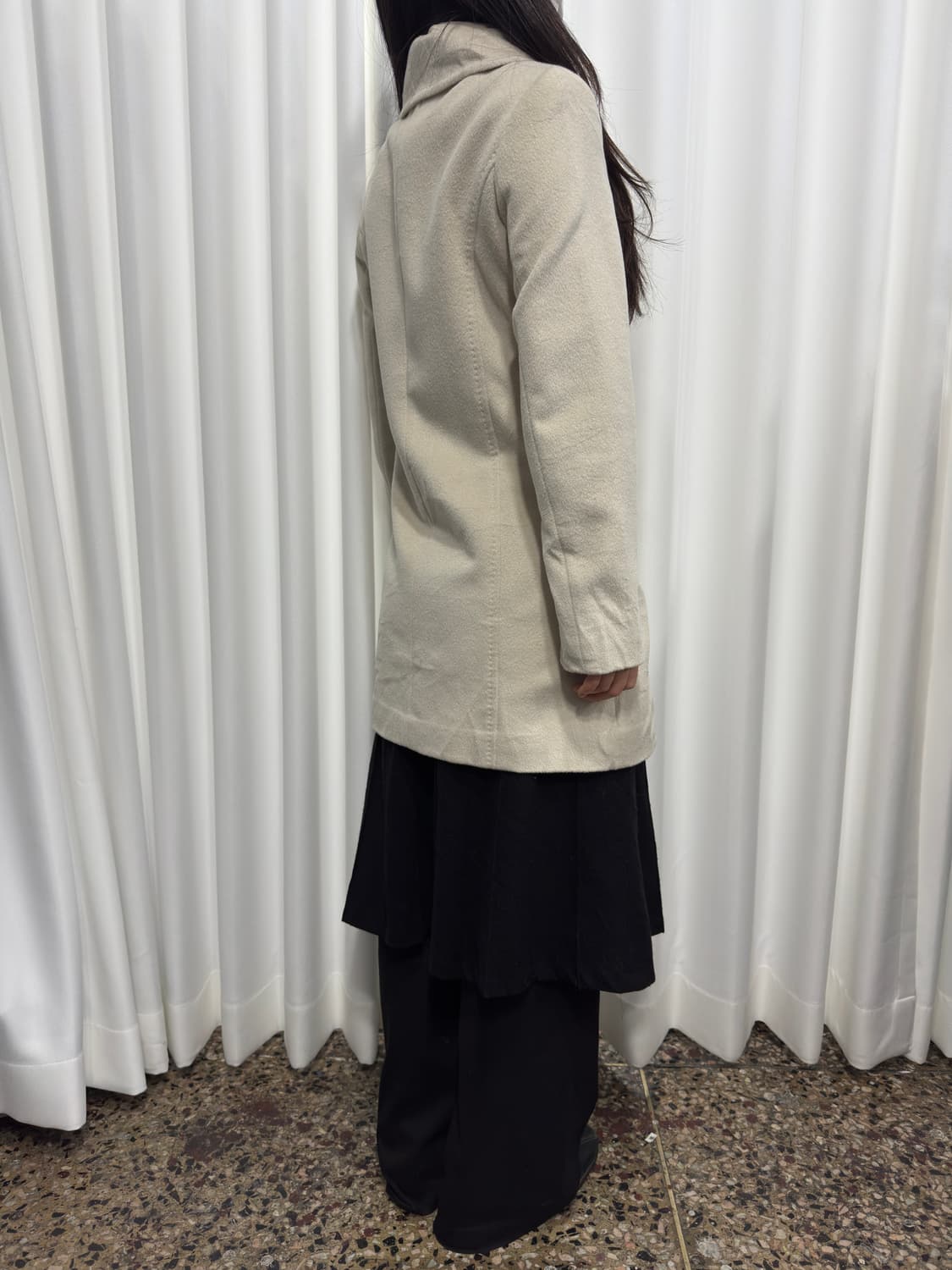 ivory button coat 상품이미지5