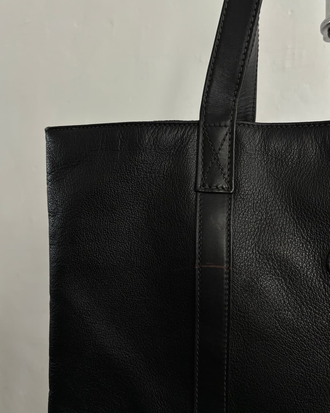 Gucci 구찌 블랙 레더 토트백 상품이미지3