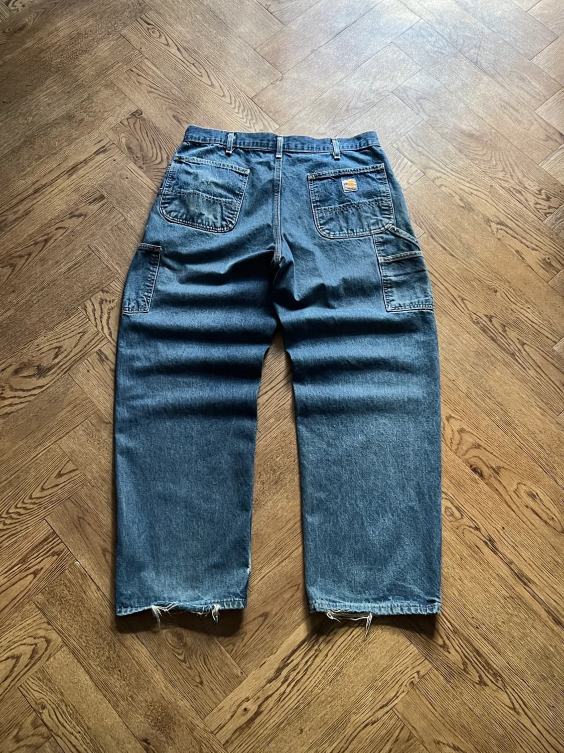 [36]칼하트FR USA 빈티지 워싱 싱글니 카펜터 워크 데님 팬츠 상품이미지1