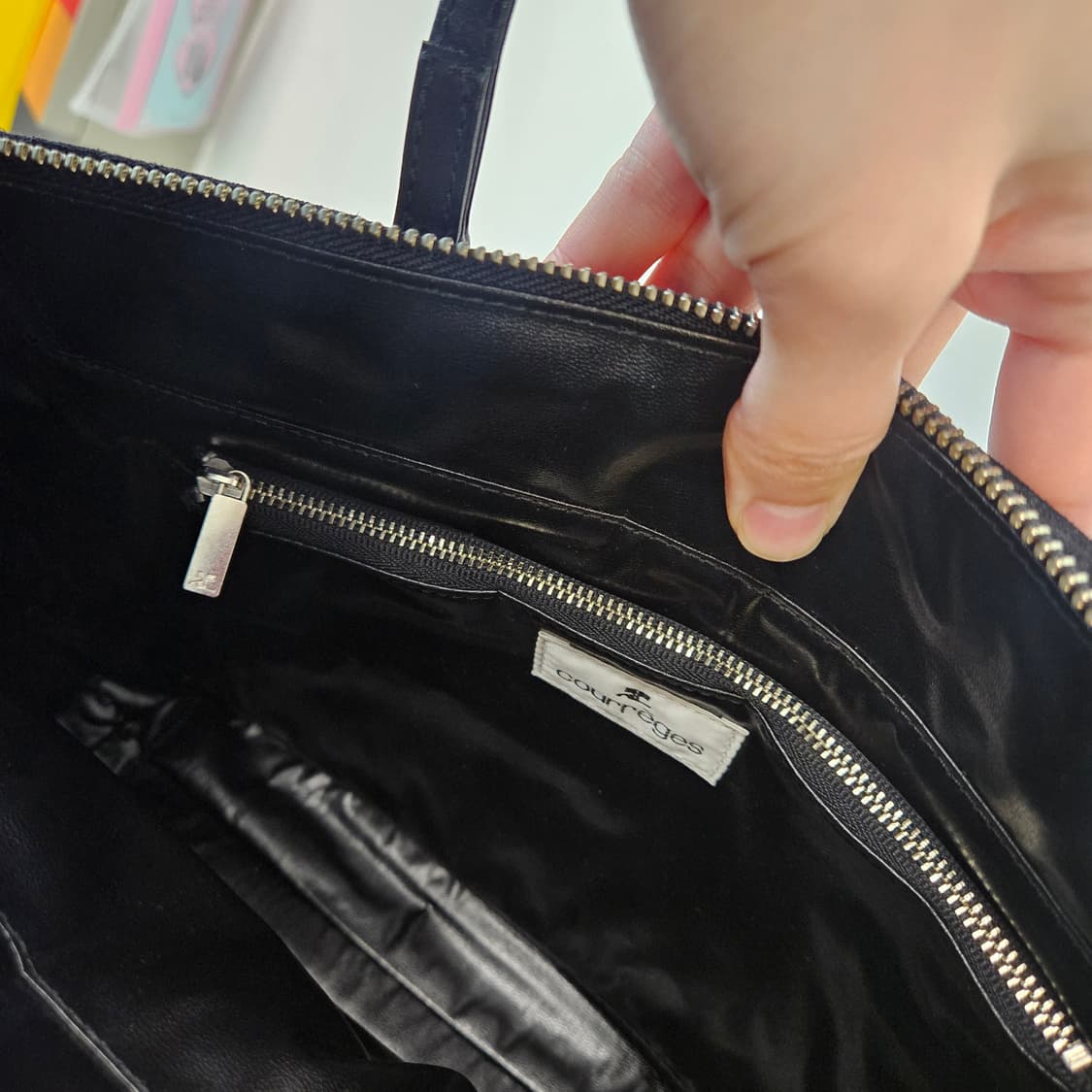 꾸레쥬 스웨이드 토트백 상품이미지6