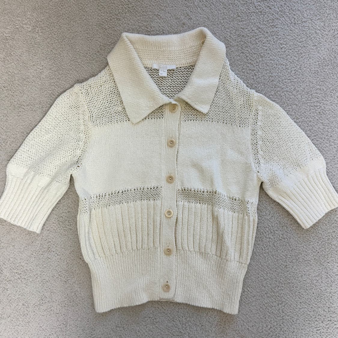 COS 코튼100 아이보리 니트 상품이미지1