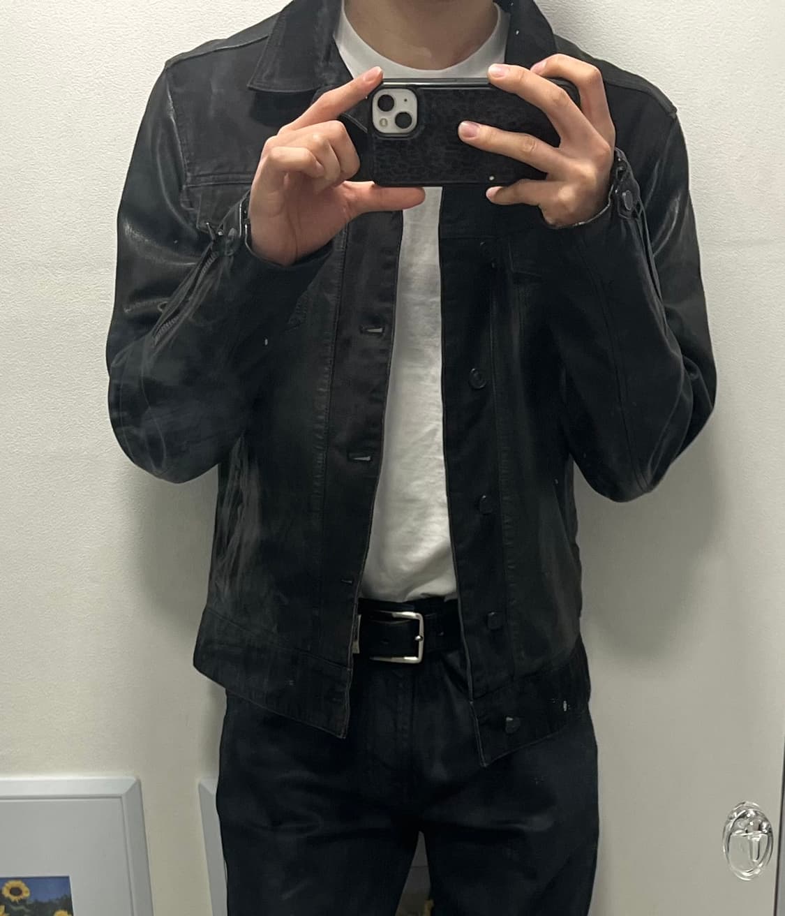 올세인츠 레더데님 자켓 s 상품이미지1