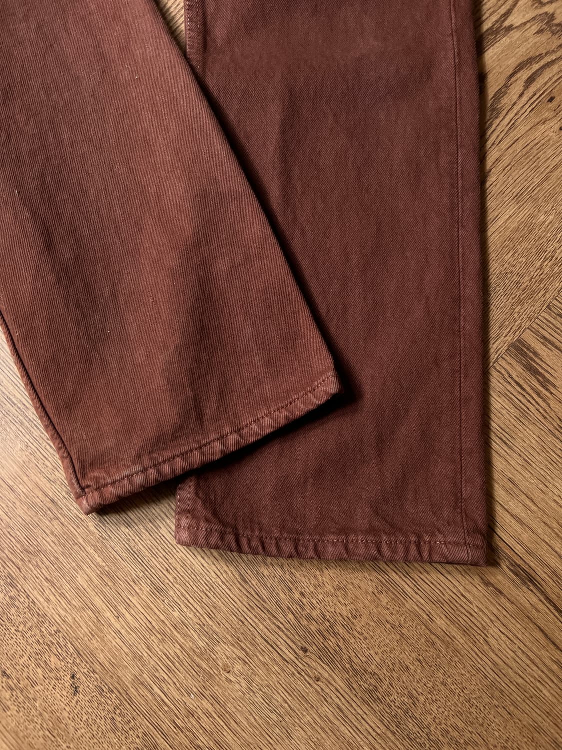 [30]90's 리바이스 501 USA Made 브라운 데님 팬츠 S15 상품이미지2