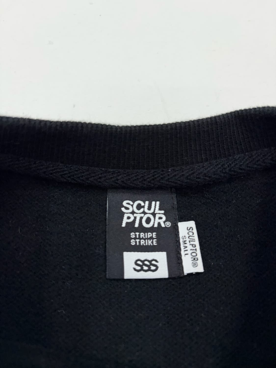 스컬프터 블랙 멀티컬러 스트라이프 코튼 스웻 맨투맨 상품이미지7