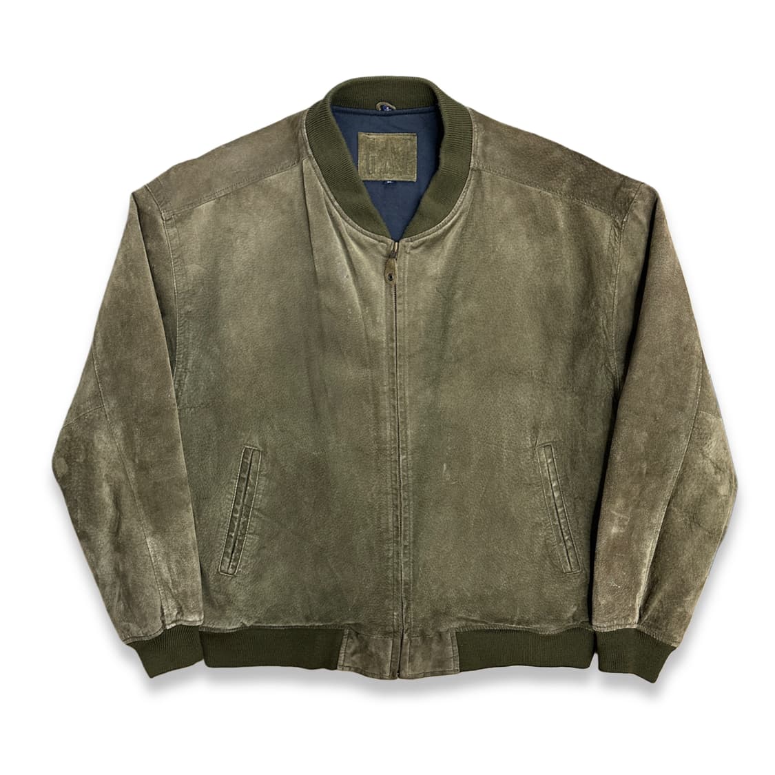 90s GAP 올리브 그린 스웨이드 봄버 자켓 XL 상품이미지1