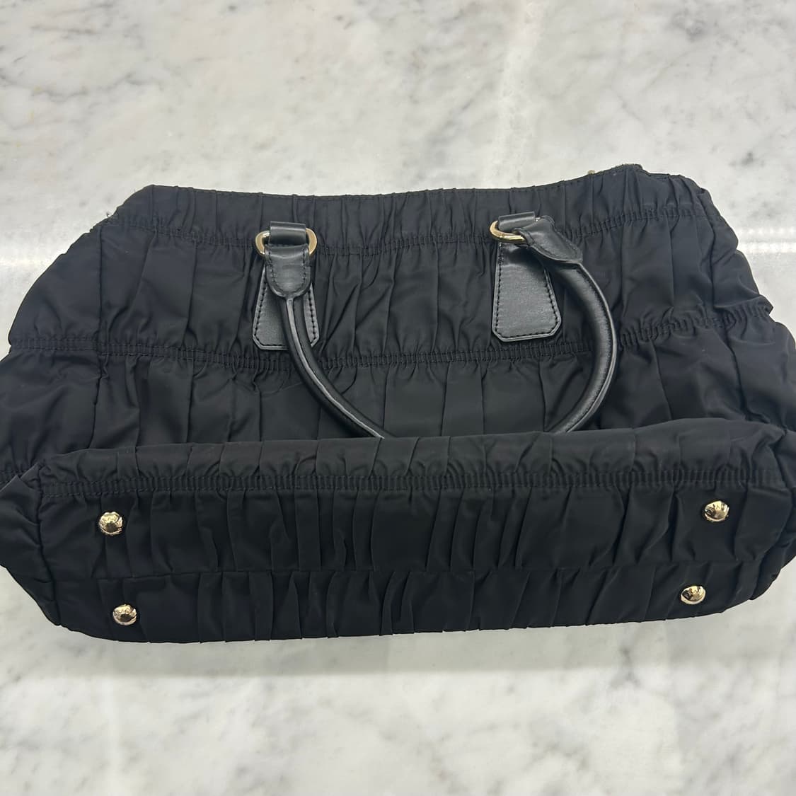 프라다 고프레 나일론 블랙 토트백 상품이미지2