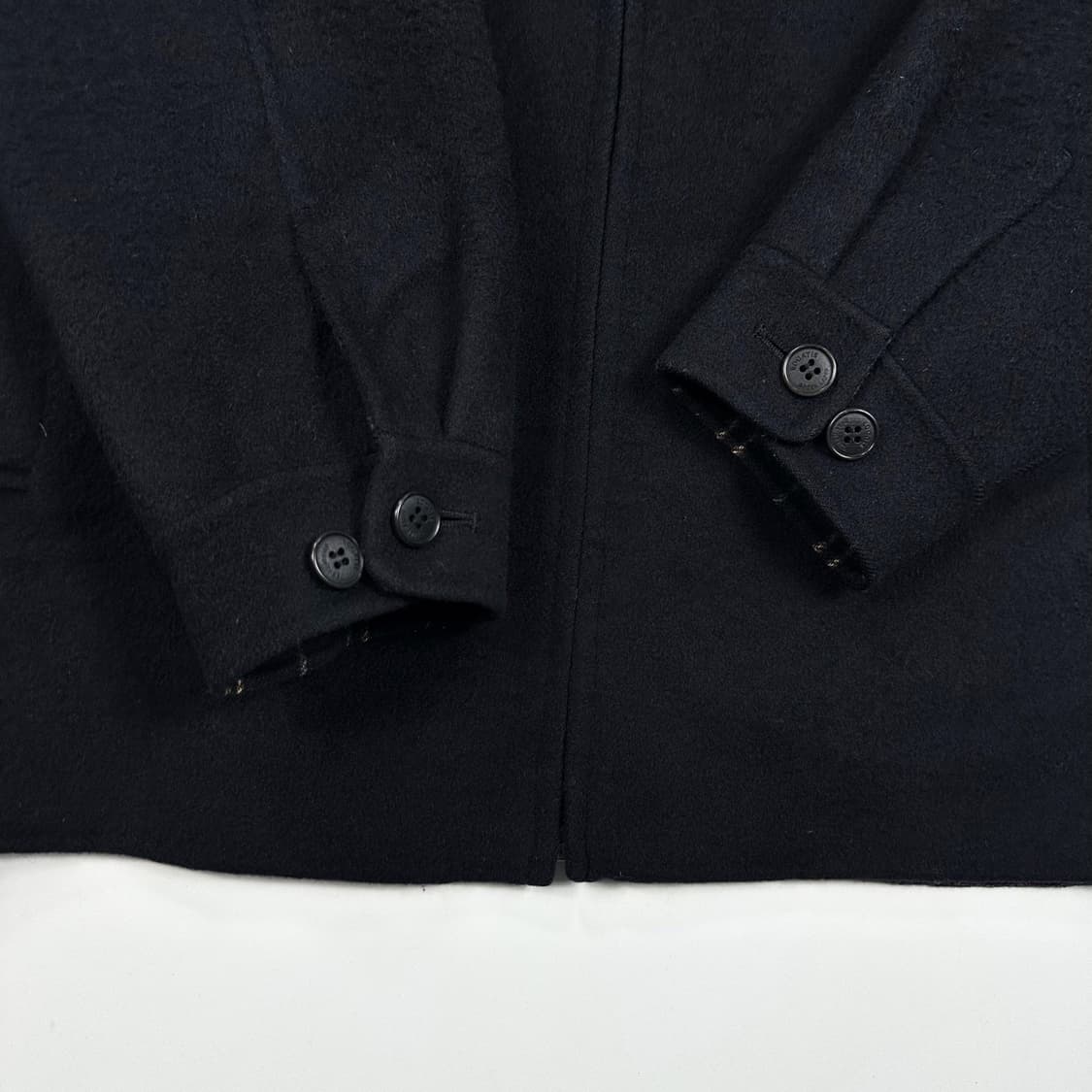 VTG 빈티지 블랙 모직 블루종 자켓 (M) 상품이미지3