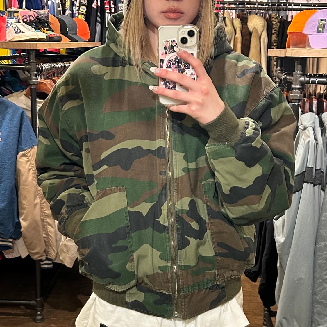 [HI] VTG 후드 카모 자켓  상품이미지2