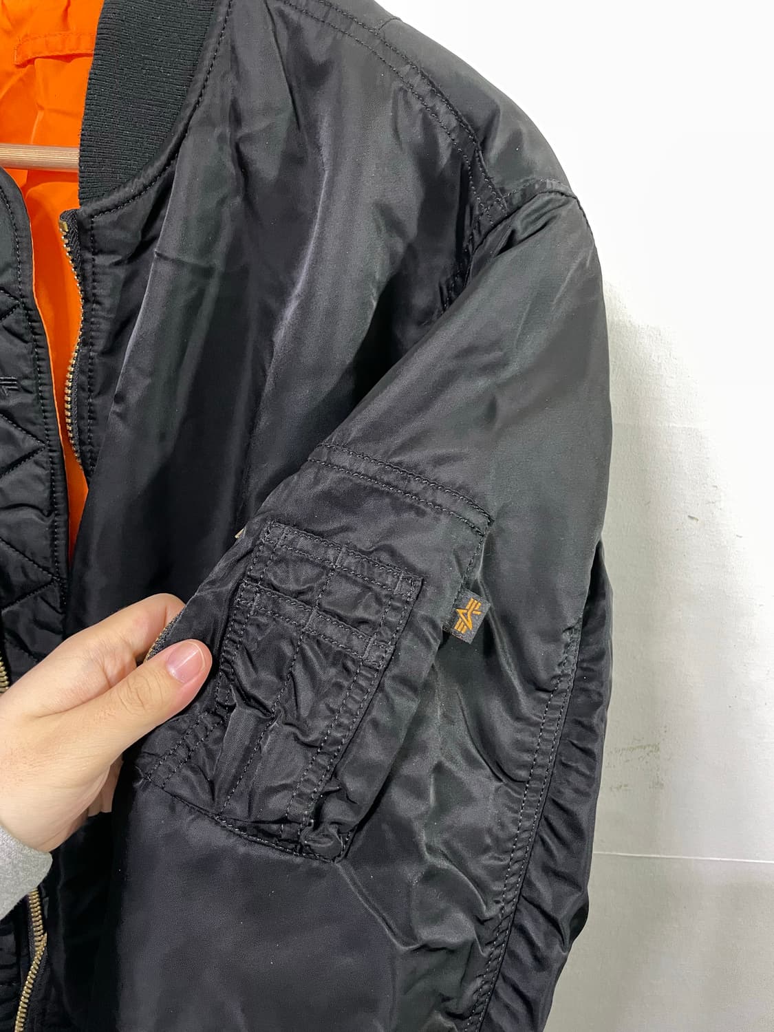 알파인더스트리 MA-1 블루종 봄버 자켓 100-105 상품이미지9