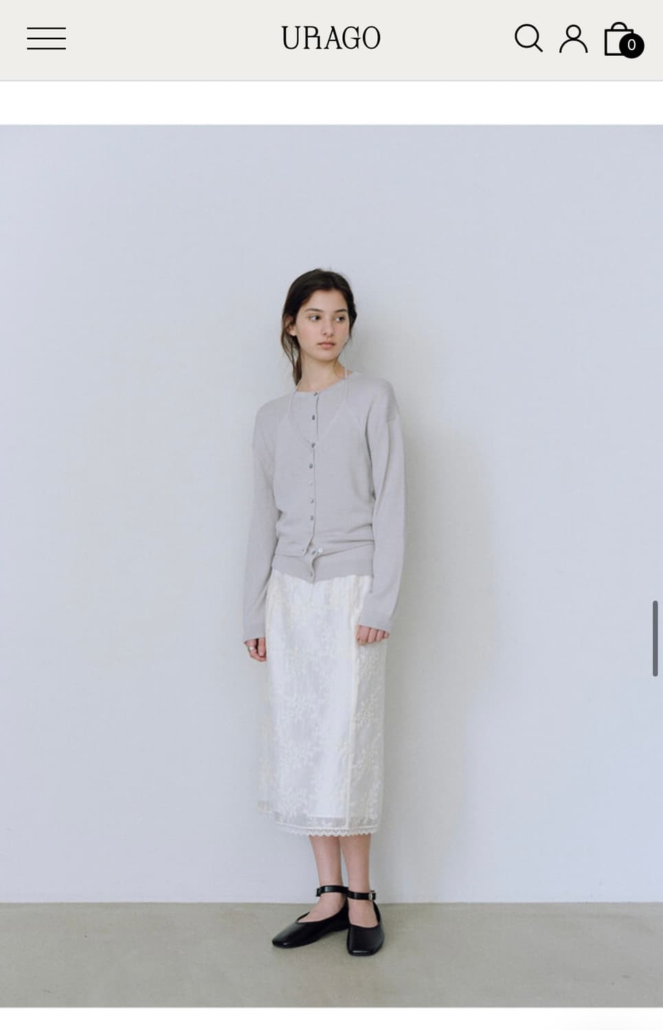 유라고 가디건 홀터넥세트  상품이미지1