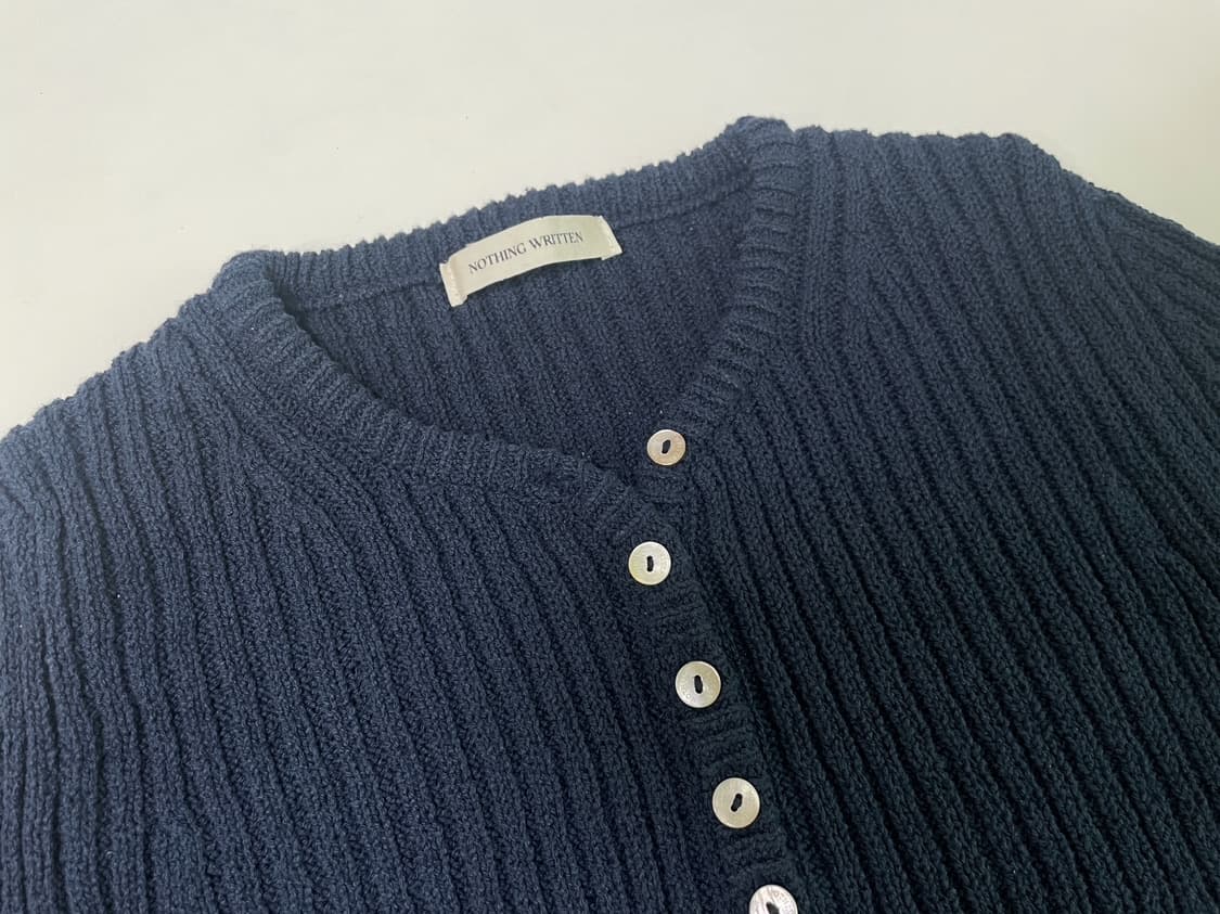 낫띵리튼 Noto Long Sleeve Knit - Navy 롱슬리브니트 상품이미지2