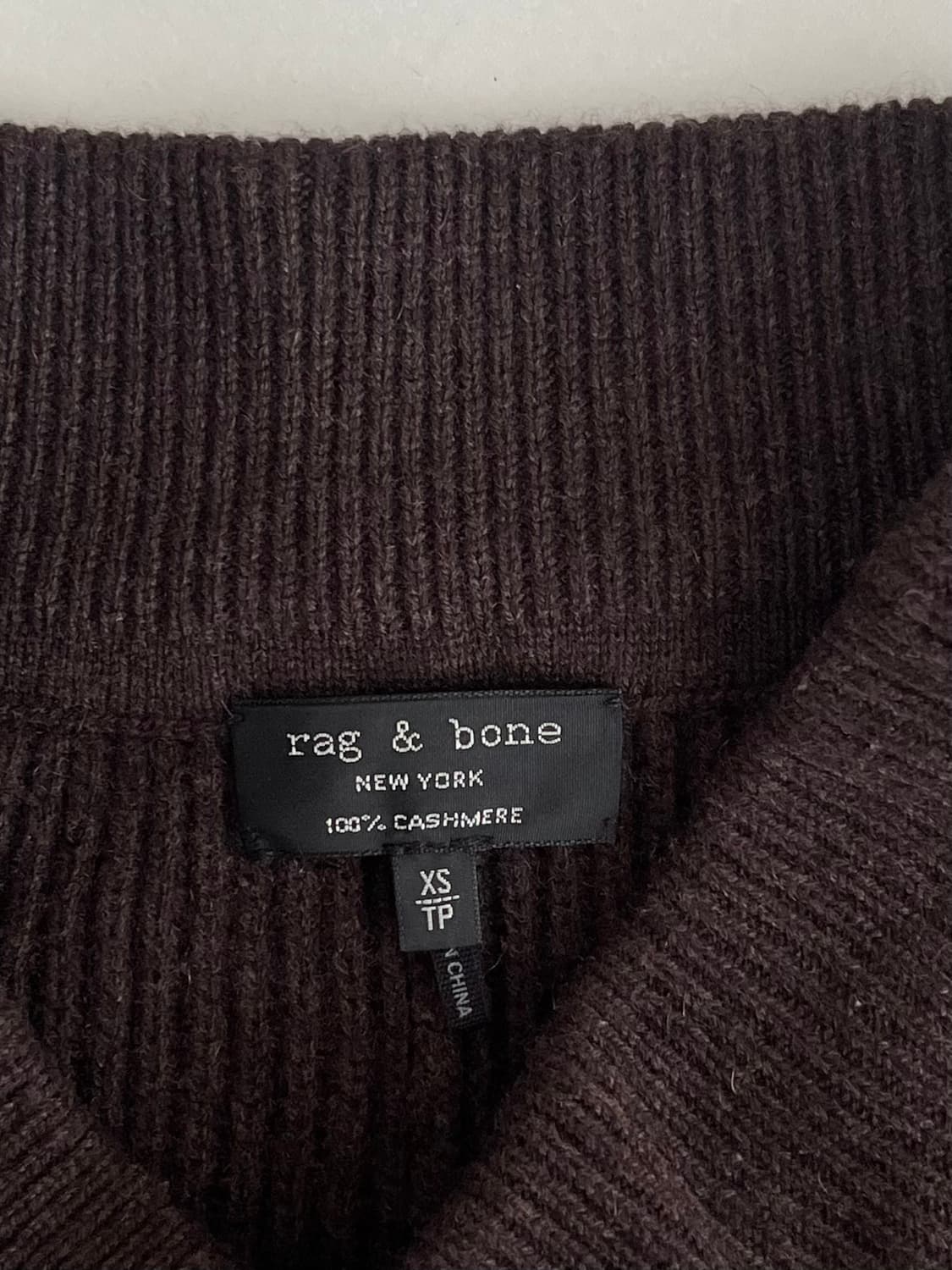 XS) 랙앤본 캐시미어 니트 조거 팬츠 브라운 상품이미지4