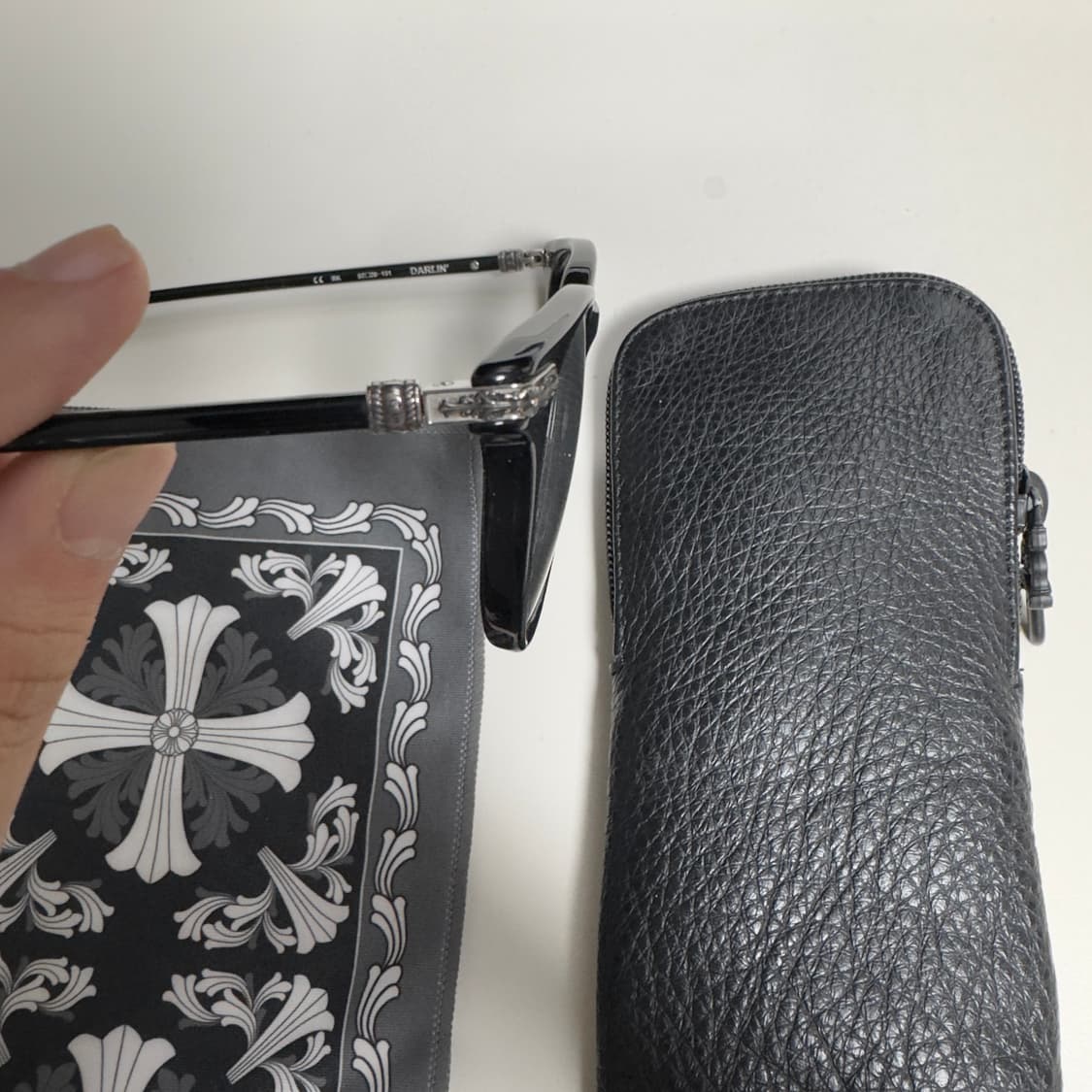 [정품] 크롬하츠 달린 안경 블랙 실버 풀구성 상품이미지3