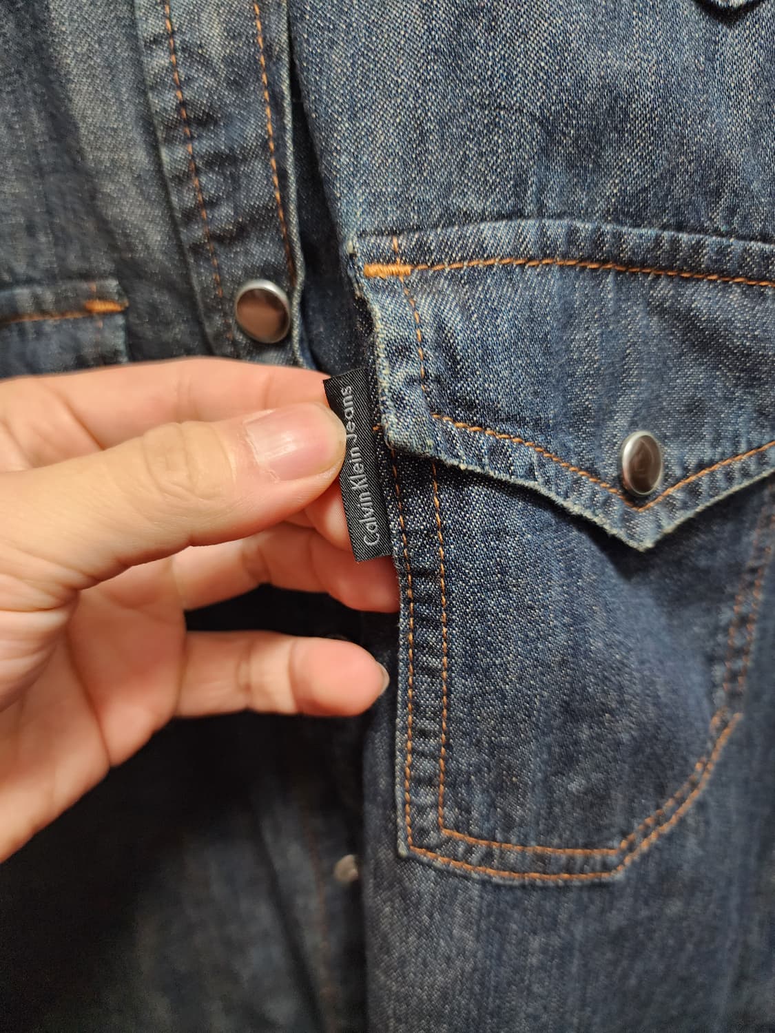 캘빈클라인 데님 웨스턴 셔츠 상품이미지4