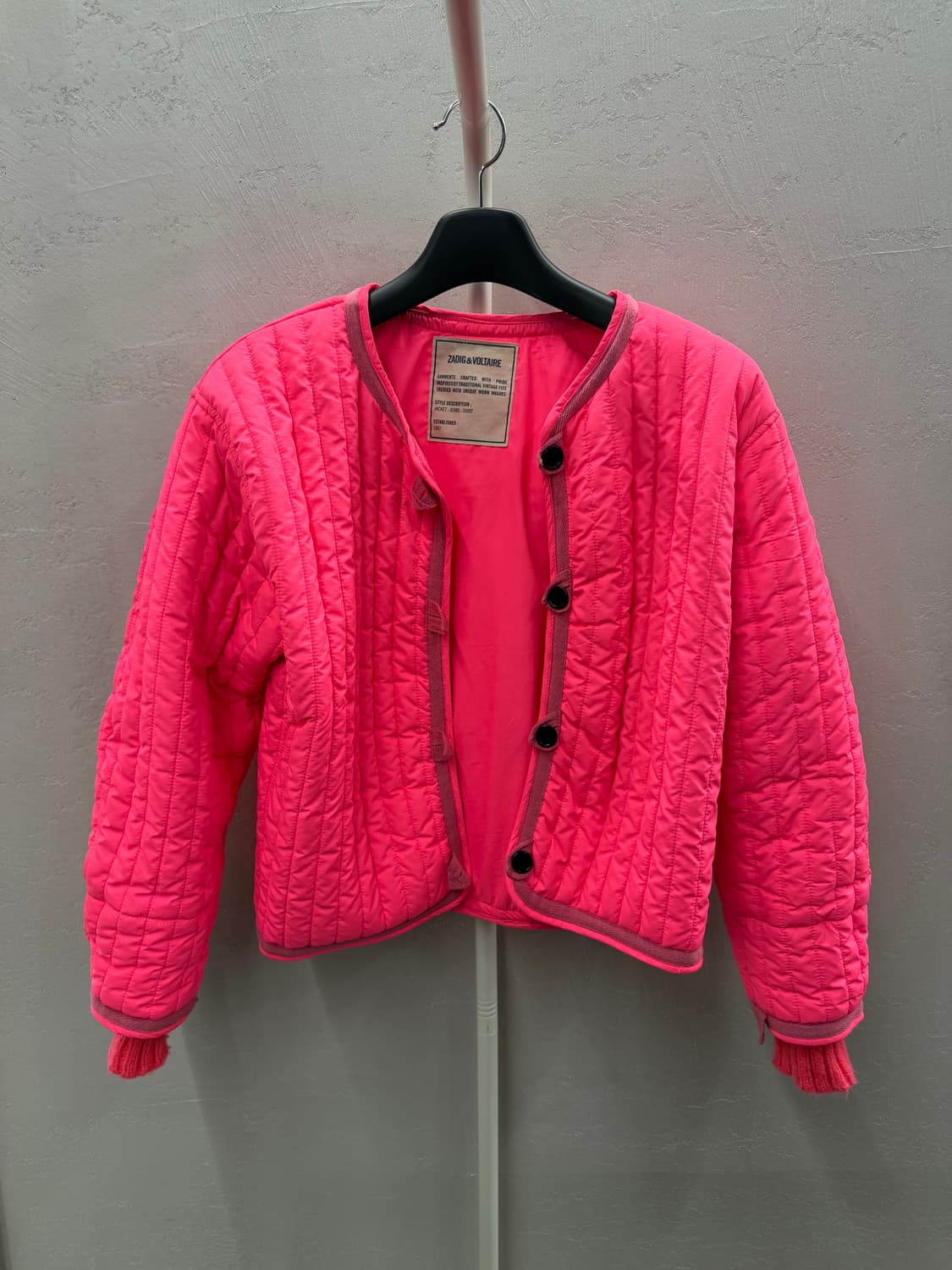 자딕앤볼테르 퀼팅 자켓 핑크 S 상품이미지2