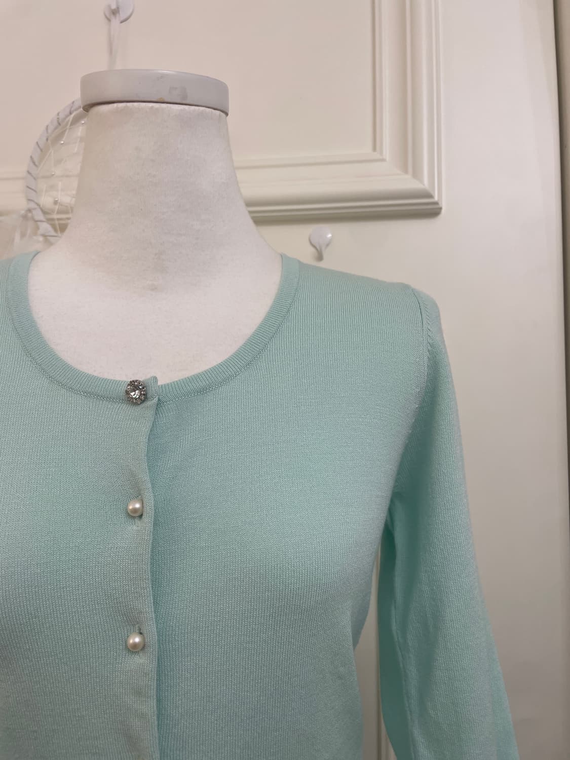 mint pearl button basic cardigan 상품이미지7