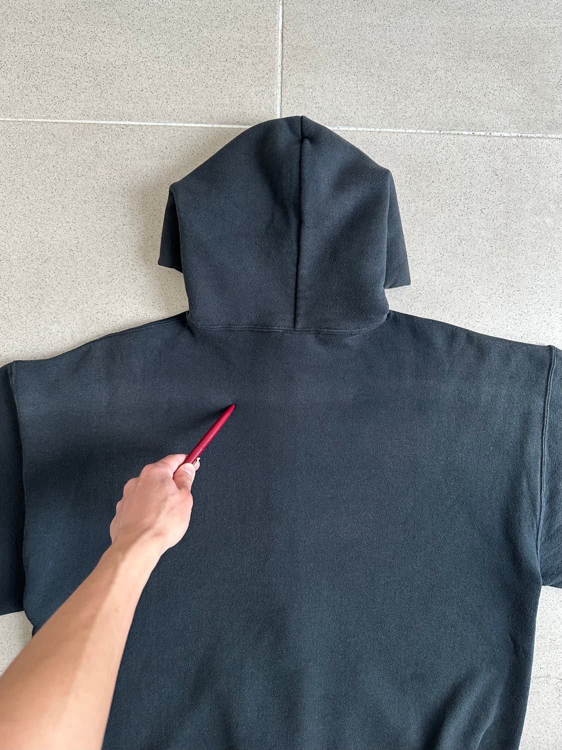 90s 빈티지 러셀 후드집업 블랙 L 상품이미지6