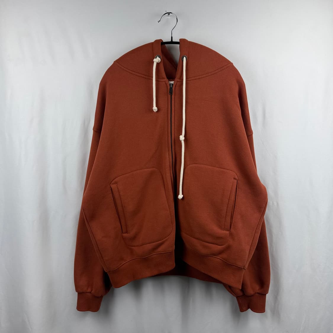 (L) 퍼스텝 해치 록 크롭 후드집업 선셋오렌지 상품이미지2