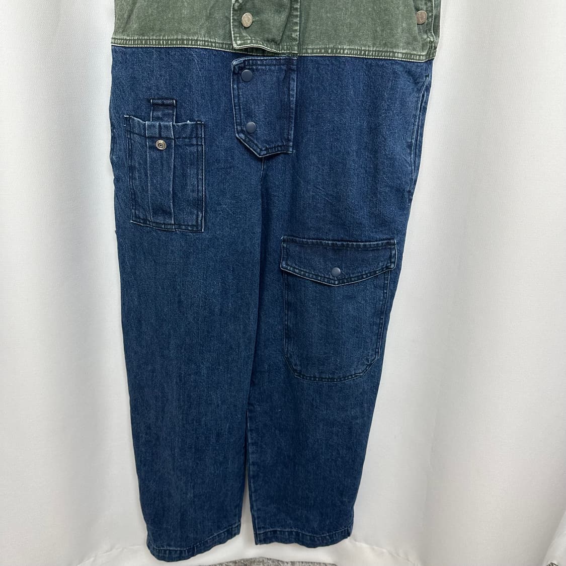 VETIVER 여자 포켓 멜빵 바지 L 상품이미지3