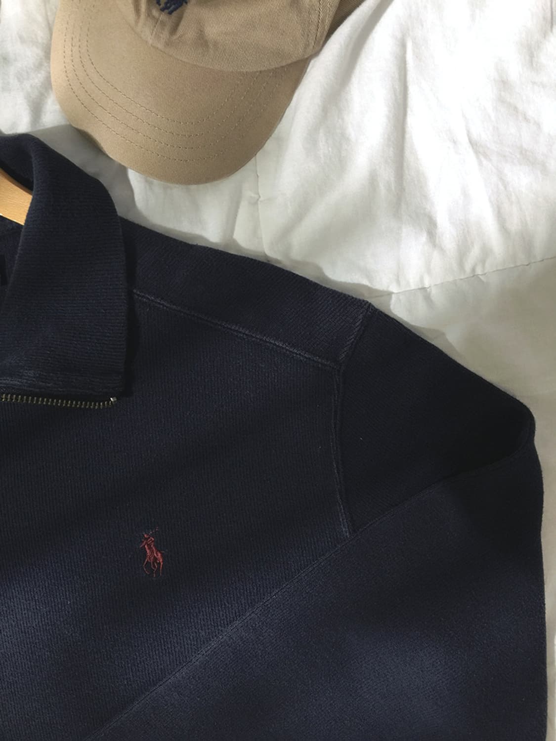 (MAN) 폴로랄프로렌 반집업 스웻맨투맨 L 상품이미지3