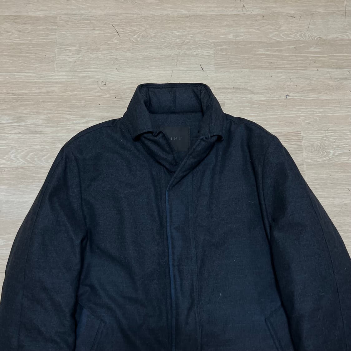 한섬 타임 옴므 프리미엄 구스다운 롱 패딩코트 [네이비] L/100 상품이미지2