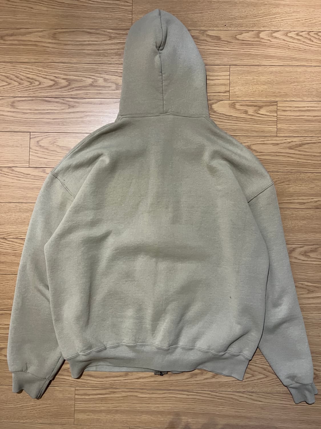 90s USA 러셀 빈티지 후드집업 탄 XL 상품이미지4