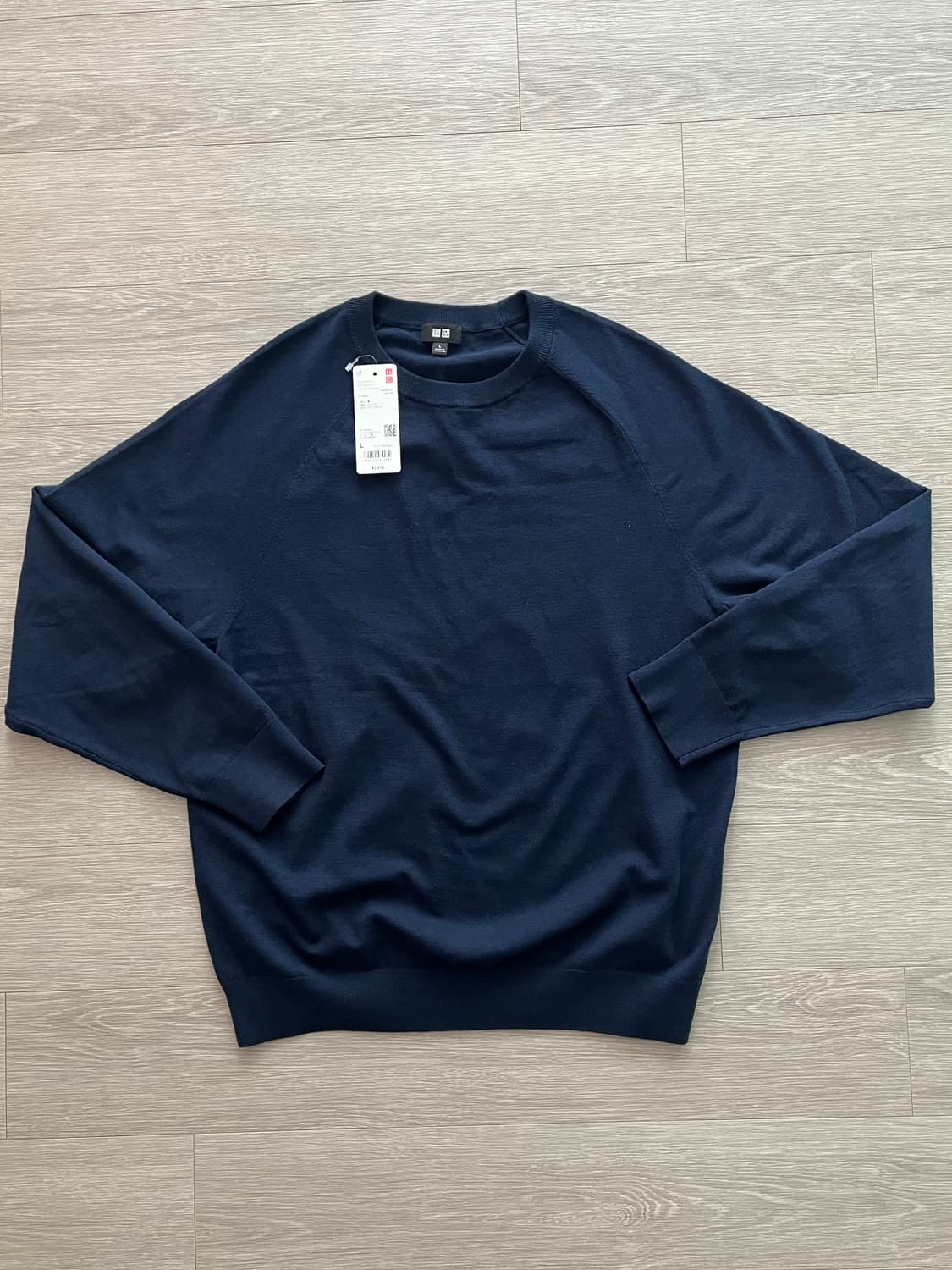 (새상품) 일본 유니클로 코튼 크루넥 니트 상품이미지4