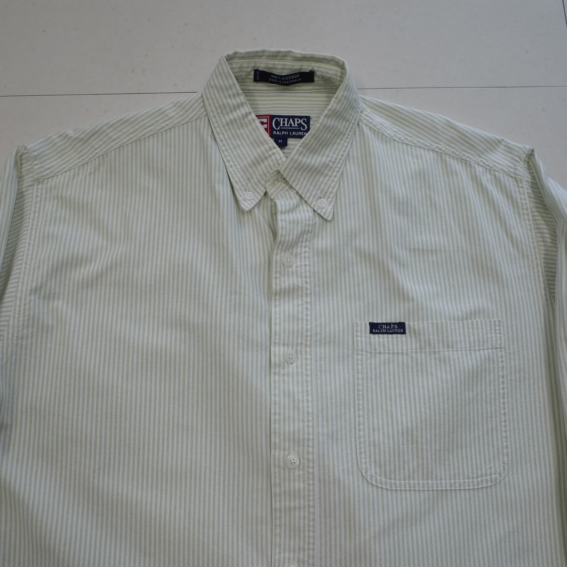 90s 폴로 챕스 랄프로렌 캔디 스트라이프 버튼다운 옥스포드 셔츠 상품이미지2
