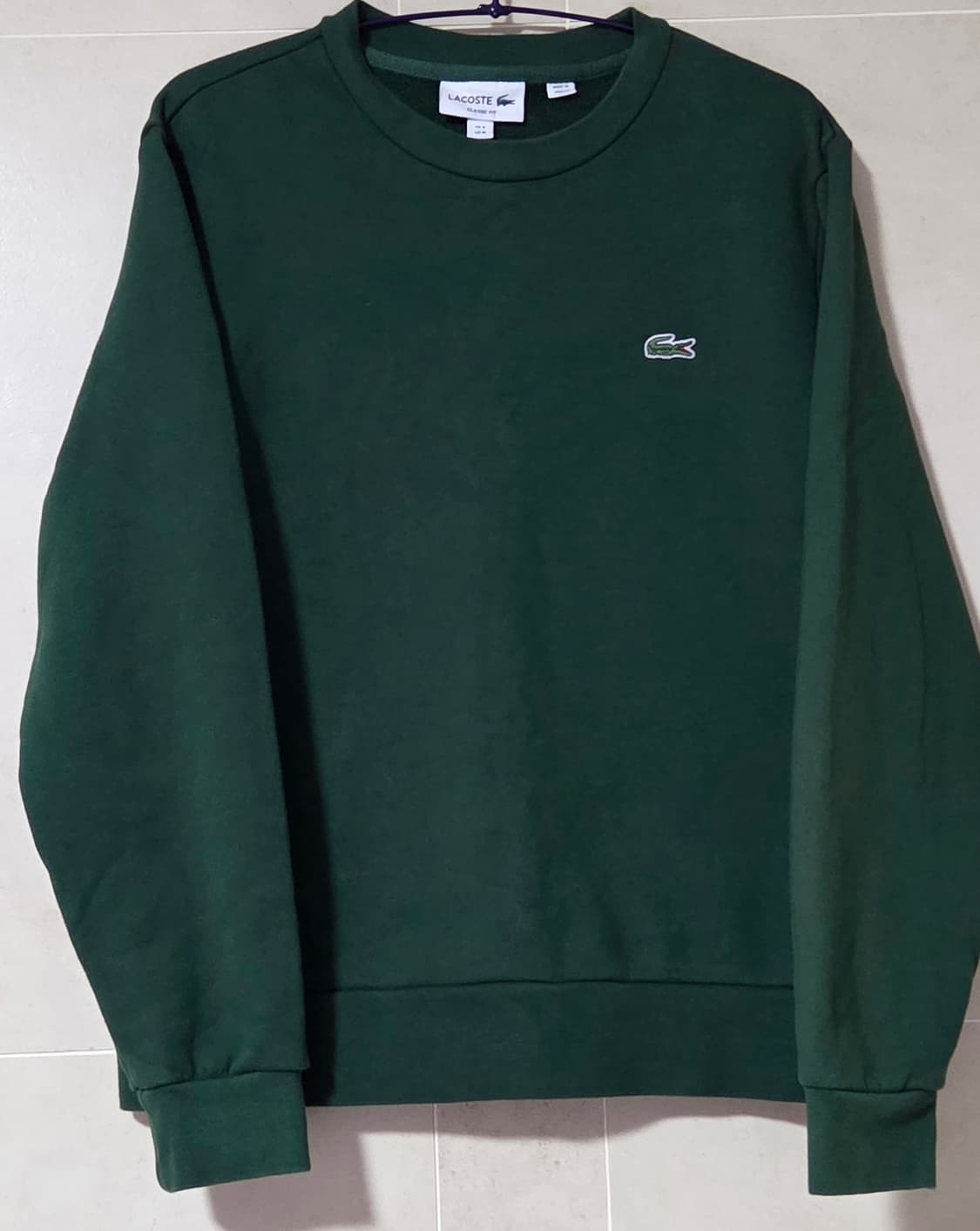 라코스테 맨투맨 FR4 
톤다운 그린색상
택포 상품이미지2