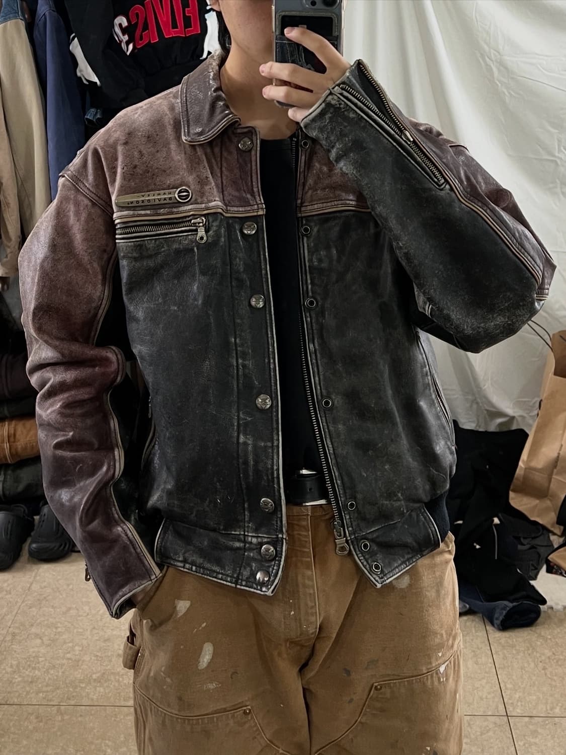 할리데이비슨 라이더자켓 가죽자켓 상품이미지2