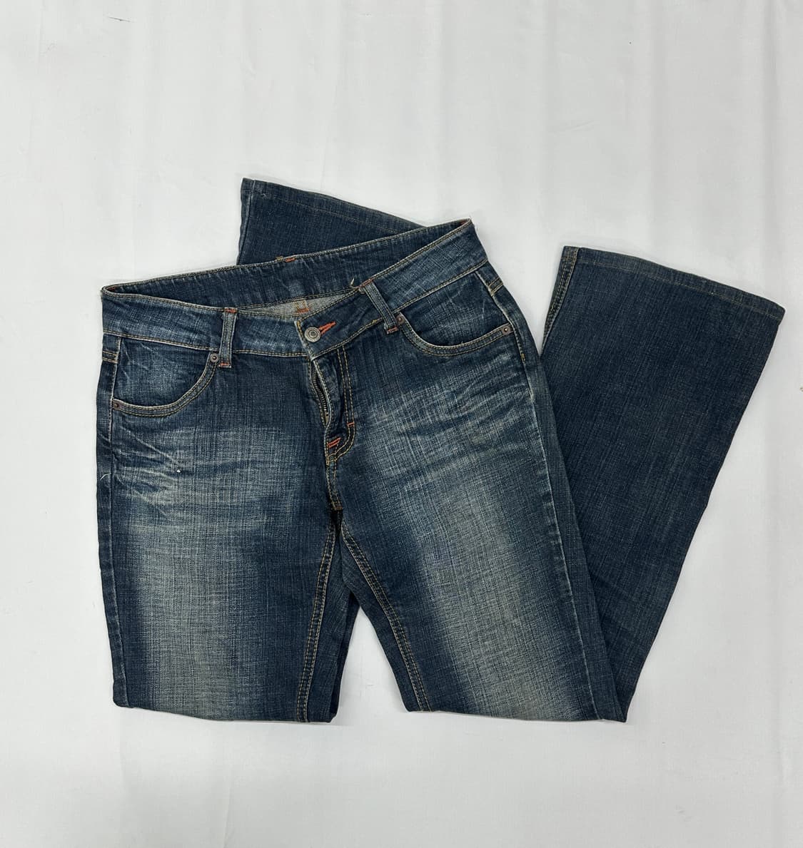 ⭐️y2k 빈티지 워싱 데님 부츠컷 팬츠⭐️ 데코라 오네갸루 보헤미안 상품이미지4