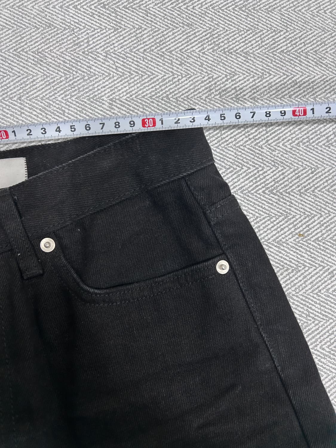 [S] 노티아 NOTIA 부츠컷 블랙 데님팬츠 청바지 여성 S사이즈 상품이미지5